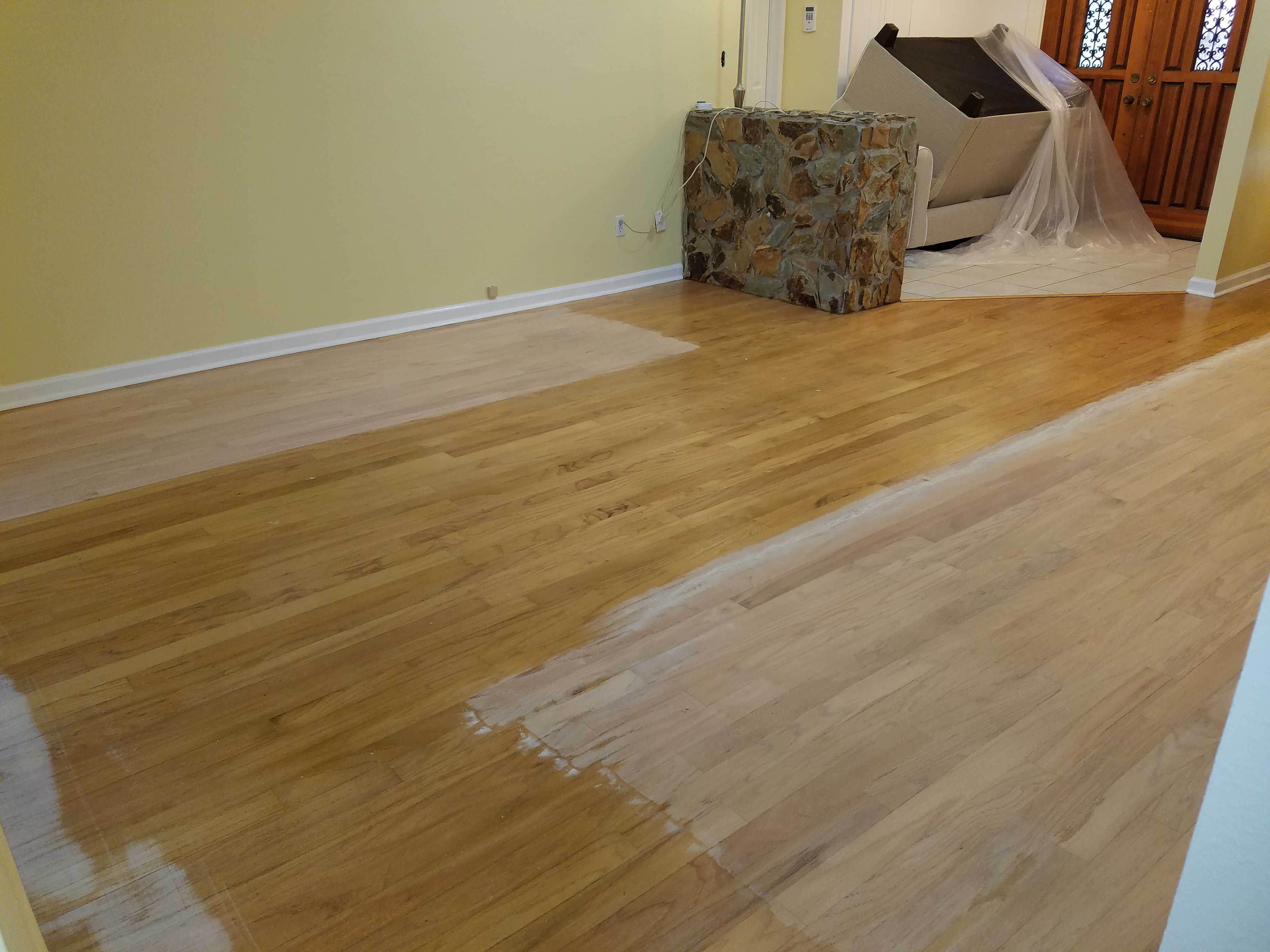 Newly Refinished Floor B&M Hardwood Floors