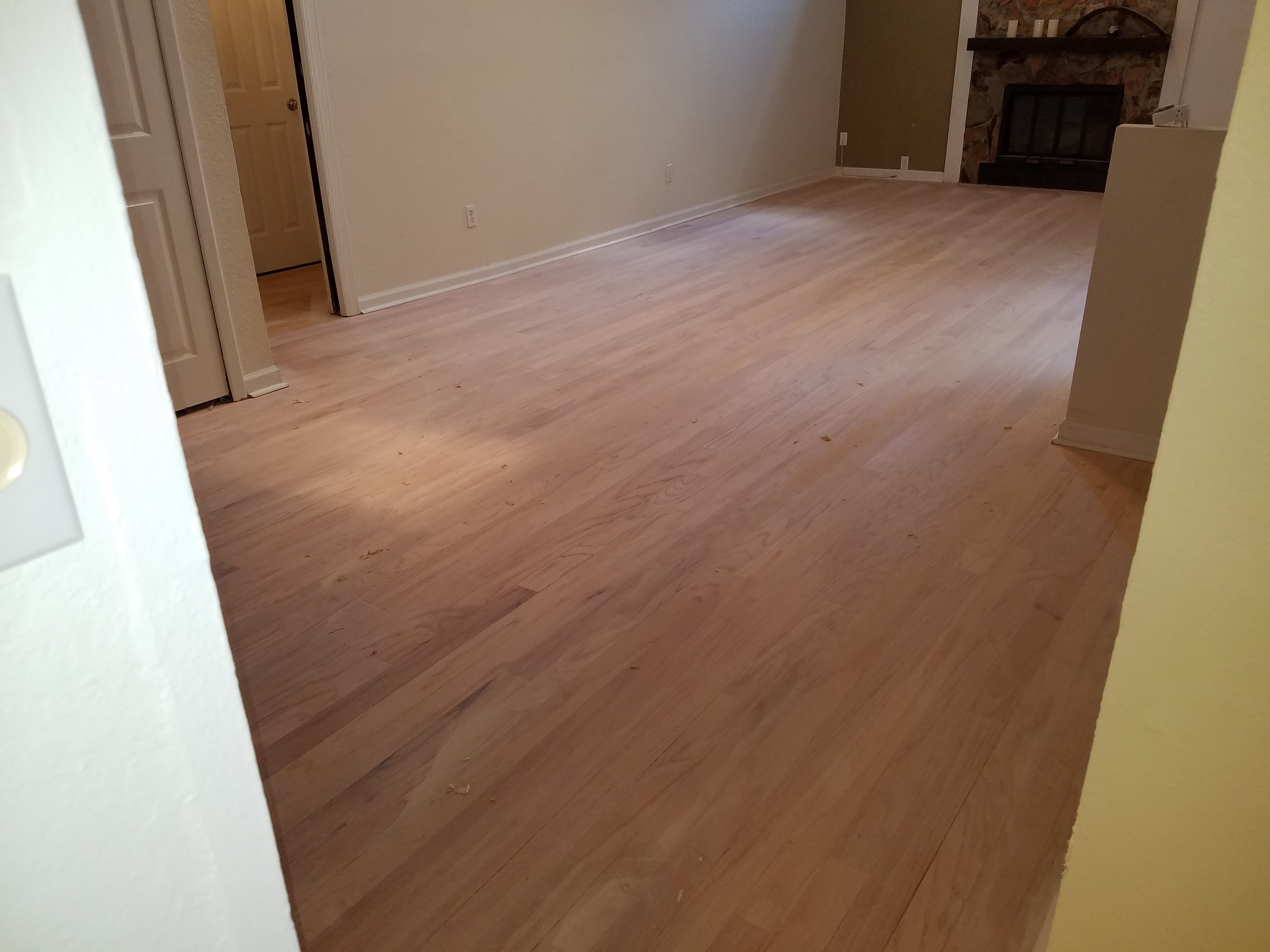 Newly Refinished Floor B&M Hardwood Floors