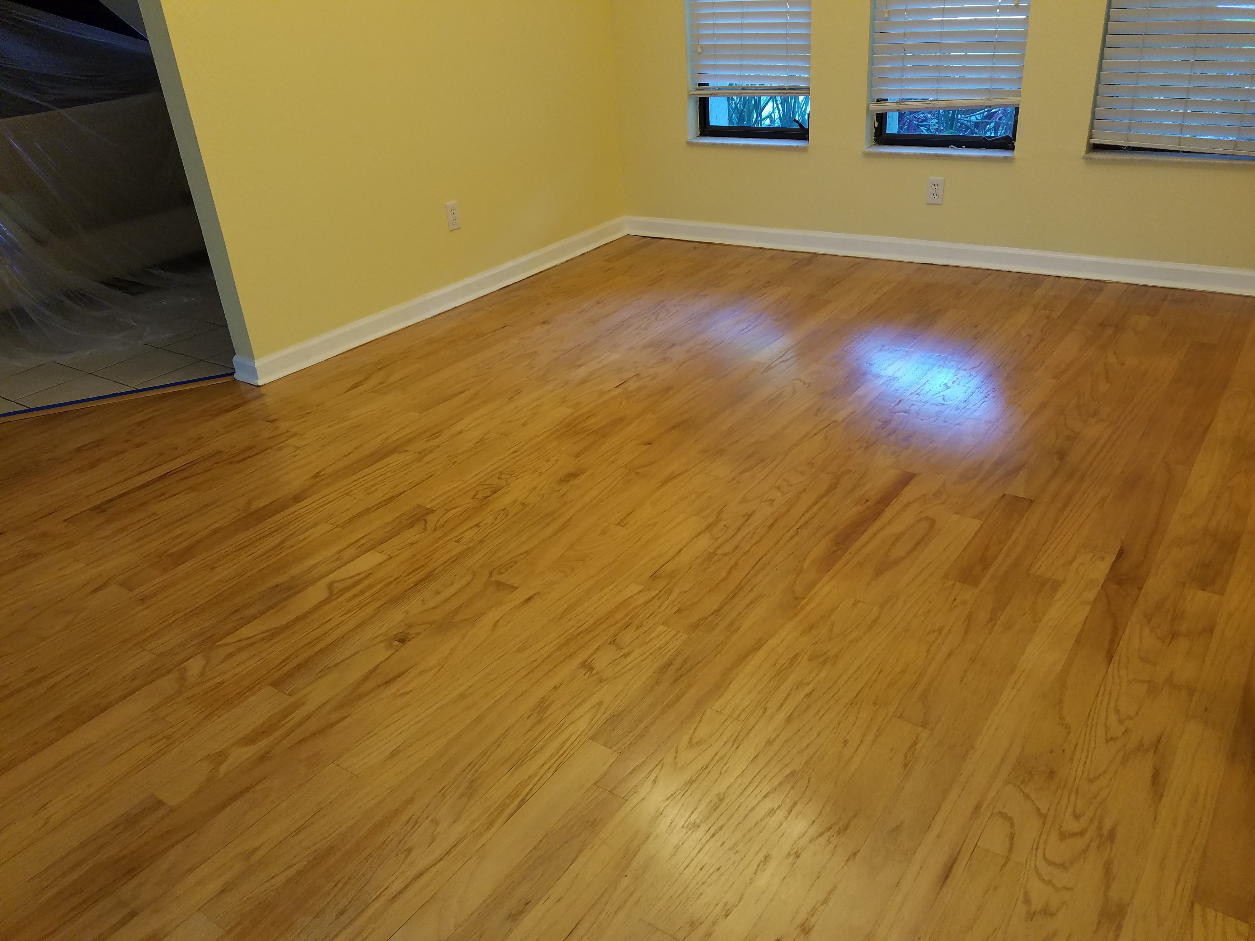 Newly Refinished Floor B&M Hardwood Floors