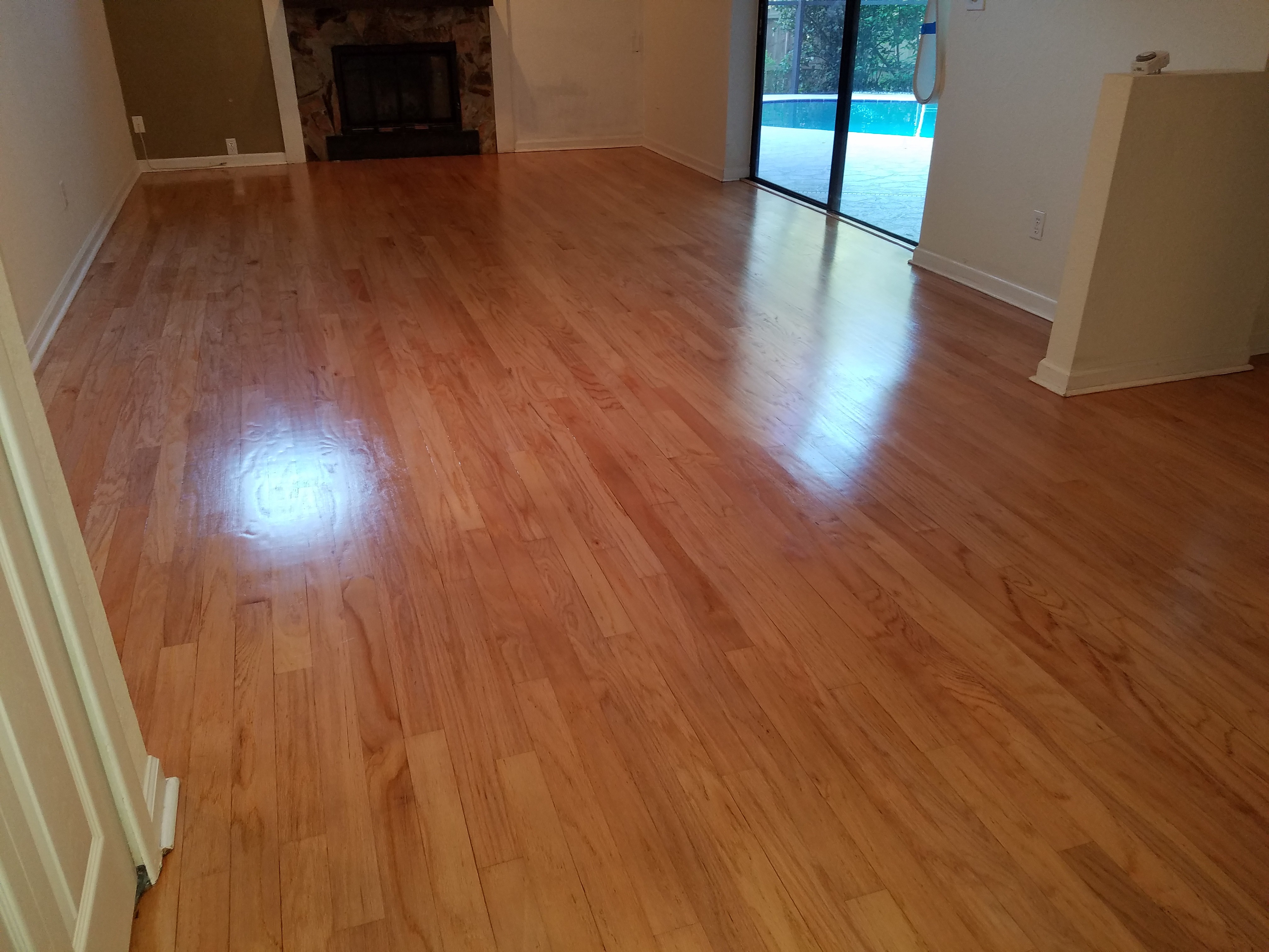 Newly Refinished Floor B&M Hardwood Floors